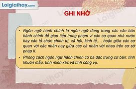 Phong Cách Ngôn Ngữ Hành Chính Công Vụ